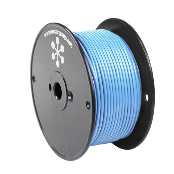 Primary Wire, Marine, 16 AWG, 1C C, Light Blue, PVC, Stranded, 600V, 250 ft.